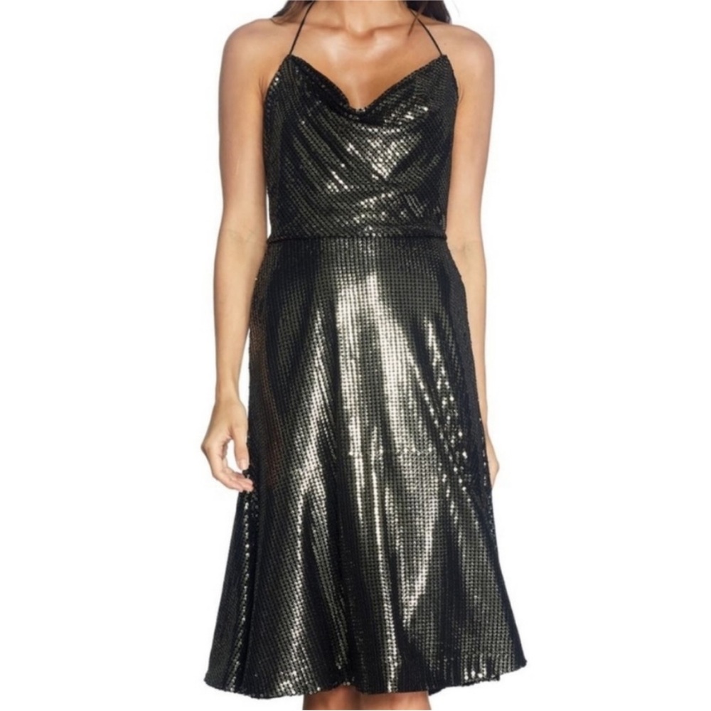 Dress the Population sequin halter dress